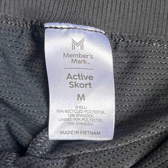 Member’s Mark Ladies Stretch Active Skort Size M Black New Without Tags - Picture 7 of 7